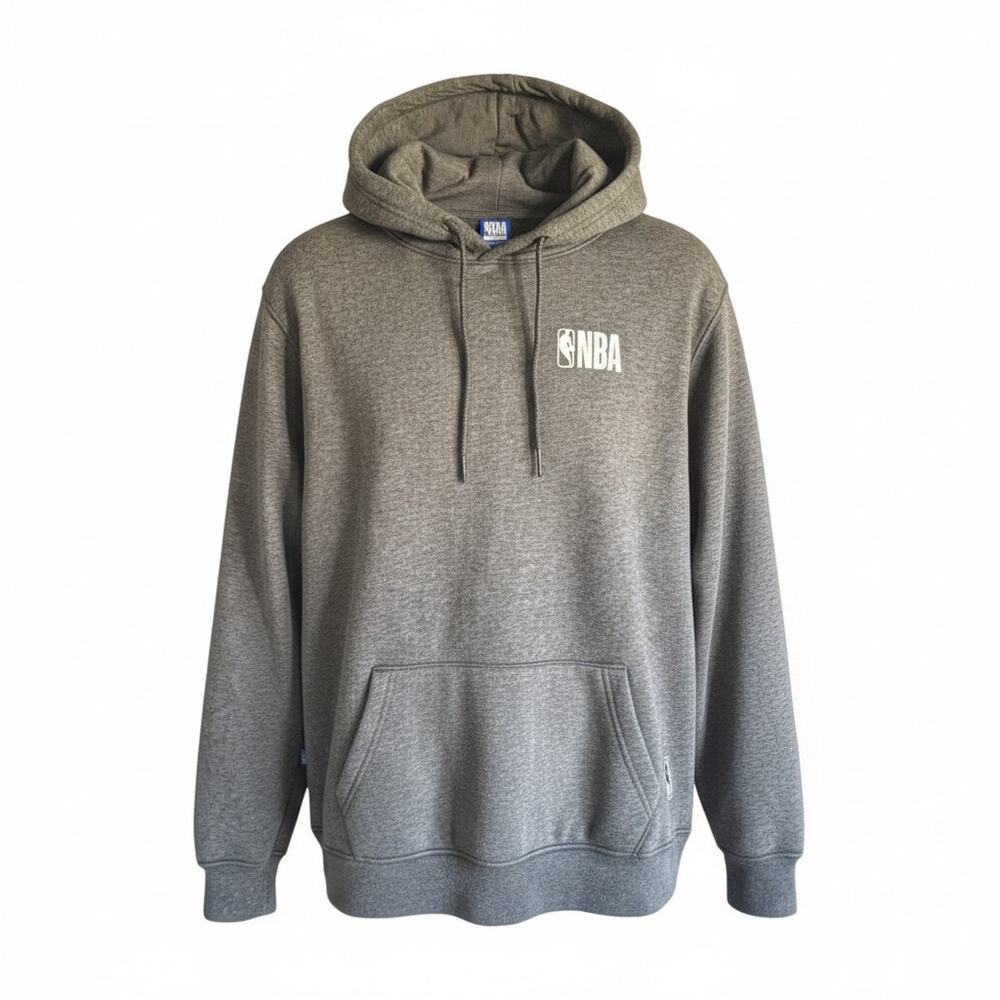 NBA National Basketball Association Hoodie Gray Graphic Medium NWT